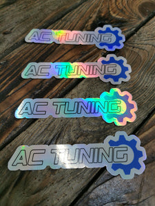 Holographic logo sticker