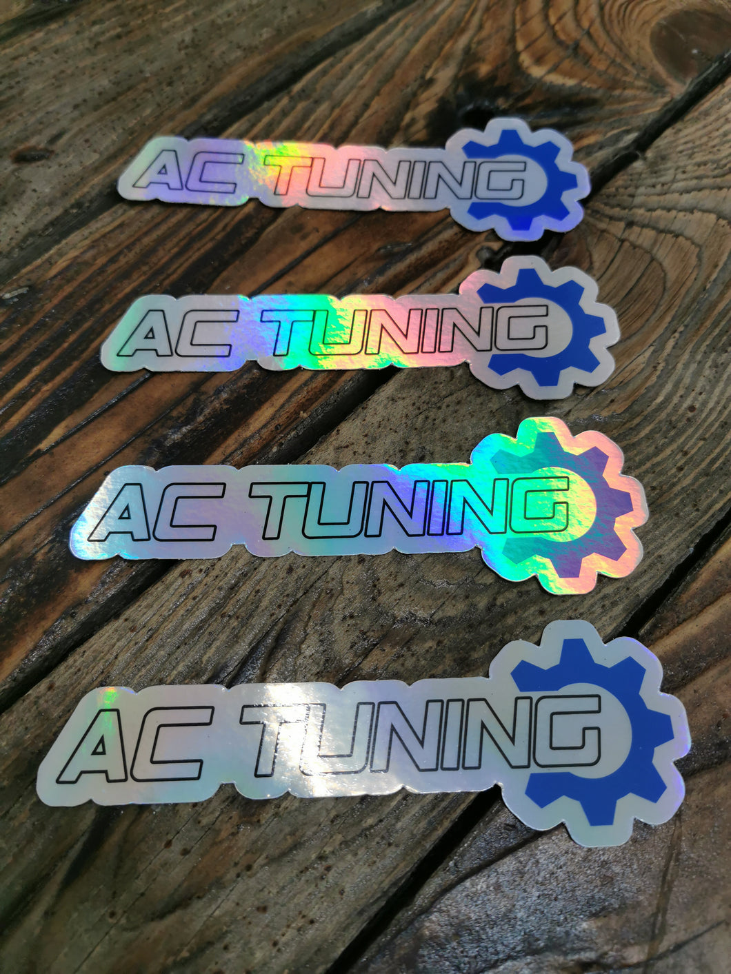 Holographic logo sticker